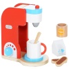 3er Set Spielküche Spielzeug Kaffeemaschine Toaster Mixer Holz massiv 20 Teile