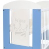 LCP Kids Kinderbett Prinz Blau 120x60 cm mit Bettwäscheset