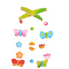 Kinder Mobile ZOO oder SCHMETTERLING aus Buchenholz butterfly