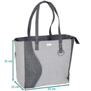 LCP Kids Wickeltasche MILANO silber