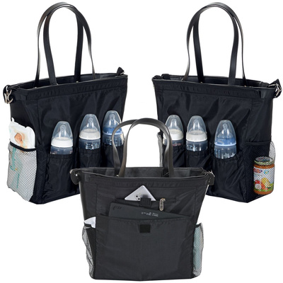 LCP Kids Wickeltasche MILANO IMPERIAL Schwarz 1.0
