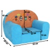 Mini Sessel Eulen blau