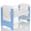 Kinderbett 120x60 Prinz Blau mit Matratze und Bettkasten