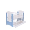 Kinderbett 120x60 Prinz Blau mit Matratze und Bettkasten